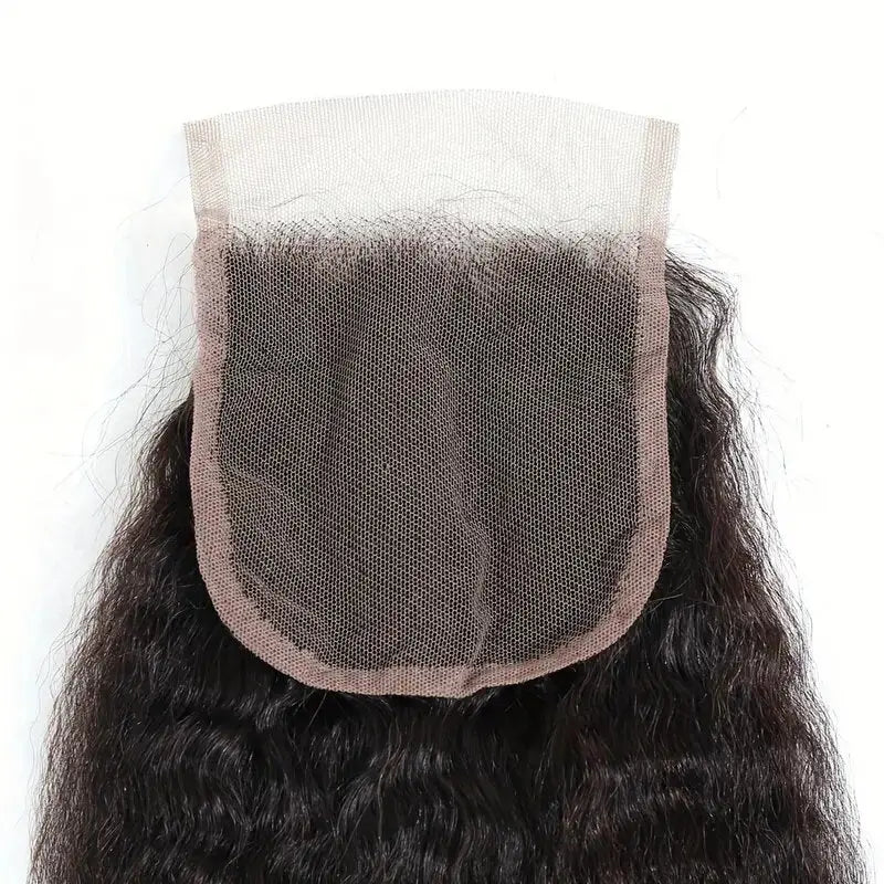 Kinky Straight 4x4 Lace Closure HookedOnBundles Virgin Hair